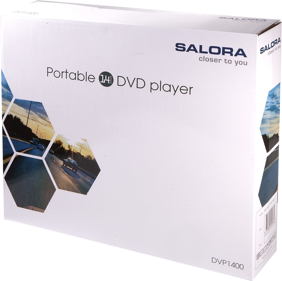 Salora DVP1400 portable DVD speler met swivel 8