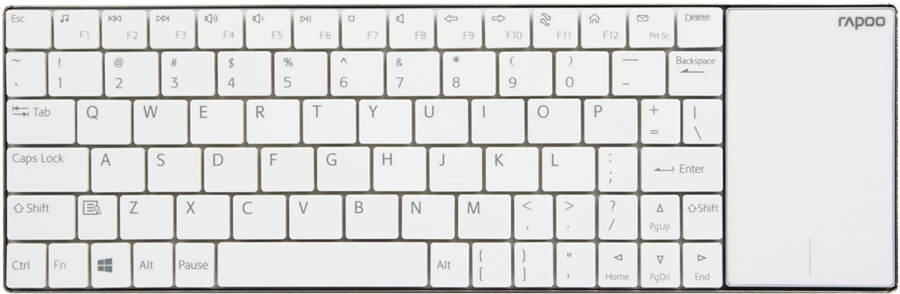 Rapoo E2710 Wireless Multimedia Touchpad Keyboard wit 1