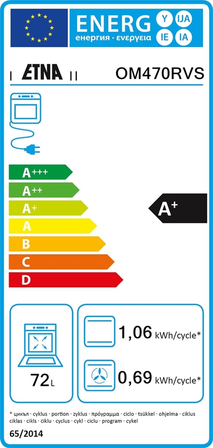 ETNA OM470RVS inbouw oven 8