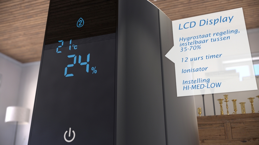 Clean Air Optima CA-603 luchtbevochtiger 13