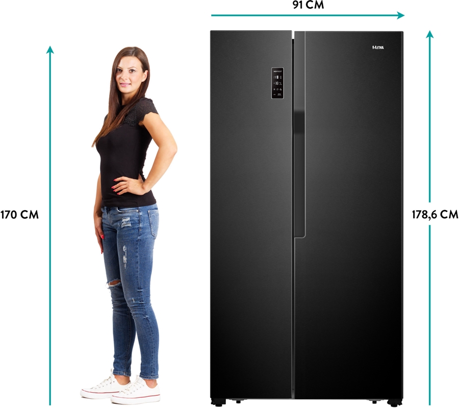 ETNA AKV578ZWA Amerikaanse koelkast 13