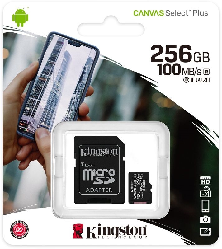 Kingston Canvas Select Plus microSDXC 256GB incl. SD-adapter 5