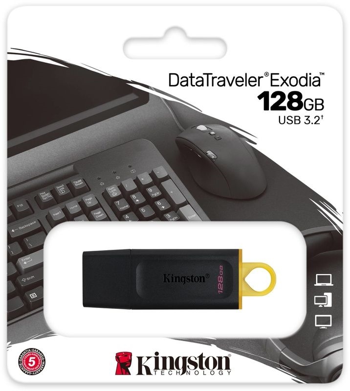 Kingston DataTraveler Exodia 128GB usb stick zwart 3