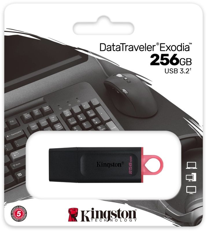 Kingston DataTraveler Exodia 256 GB usb stick zwart 3
