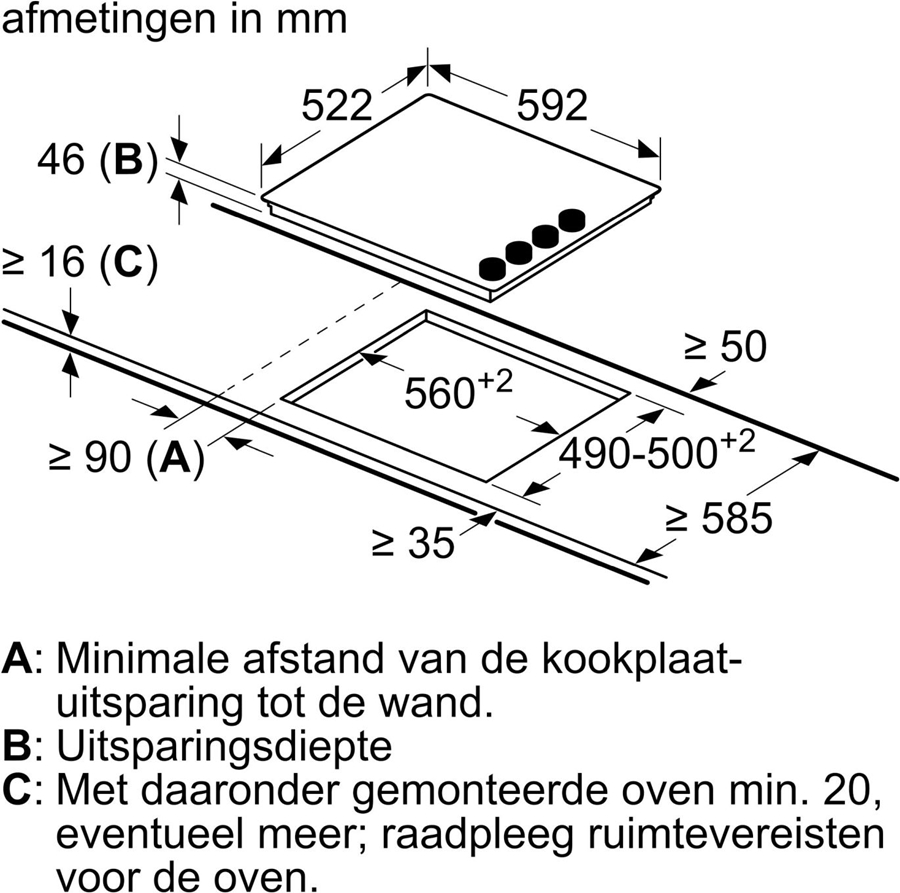 BOSCH PKE611CA3E Serie 2 Opbouw Elektrische Kookplaat 2