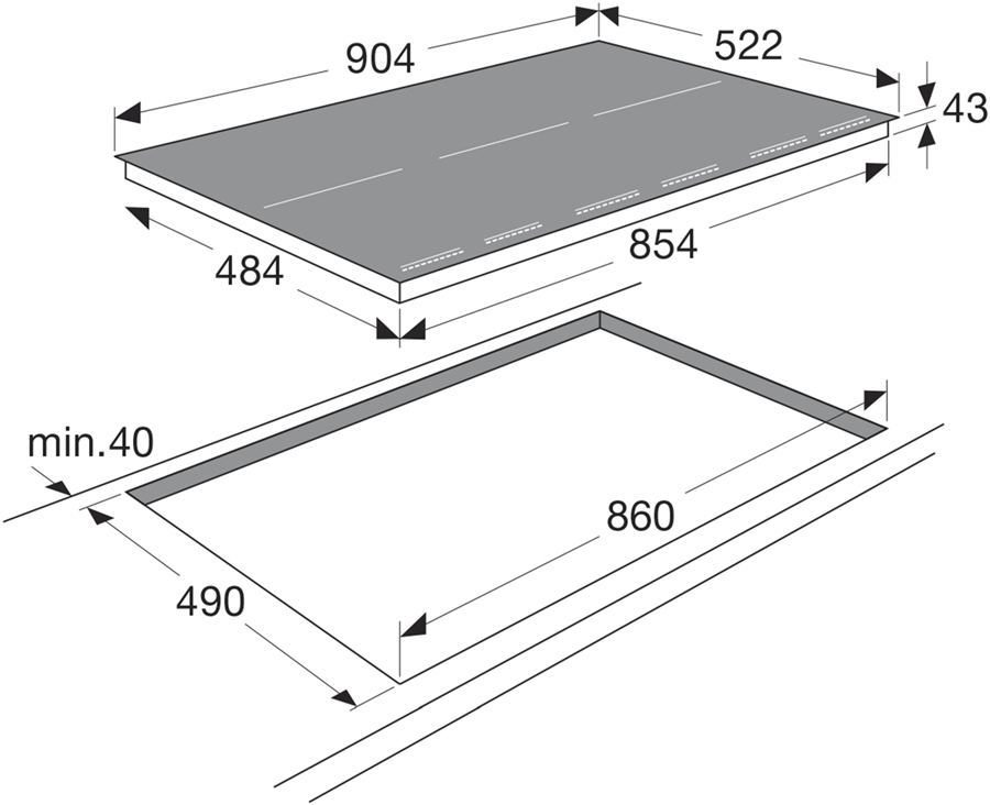 ATAG HI9271MV MAGNA inductie kookplaat 2