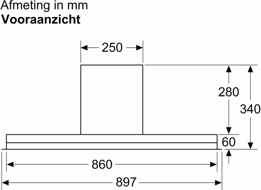 Bosch DBB97AM60 Serie 6 geintegreerde afzuigkap 5