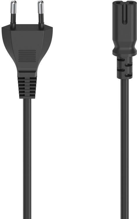 Hama Stroomsnoer euro plug 1.5 meter zwart 1