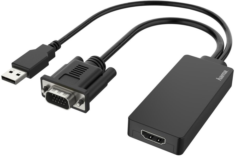 spannend naar voren gebracht Begunstigde Hama Video-adapter VGA+USB-stekker HDM-aansluiting Full-HD 1080p kopen? |  EP.nl