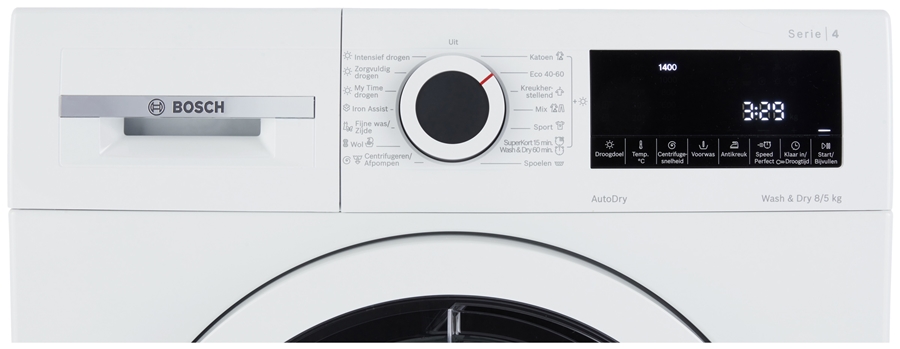 Bosch WNA13400NL Serie 4 was-droogcombinatie  8