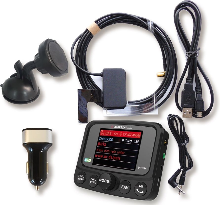 Albrecht DR+ DAB+ autoradio adapter 3