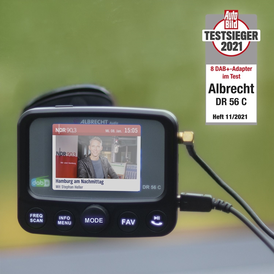 Albrecht DR56C DAB+ autoradio adapter 4