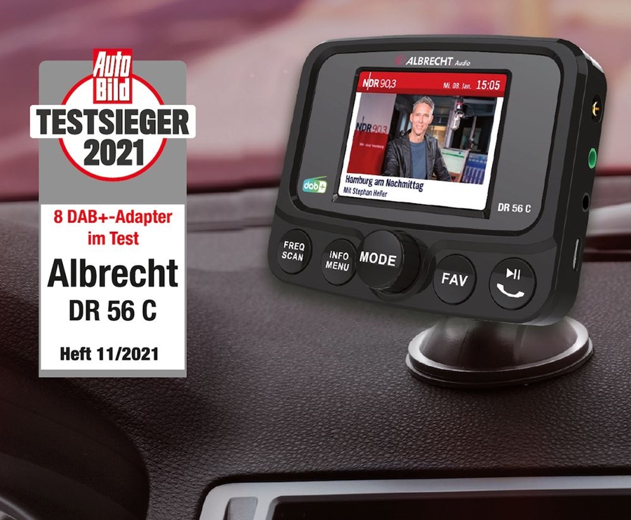 Albrecht DR56C DAB+ autoradio adapter 6