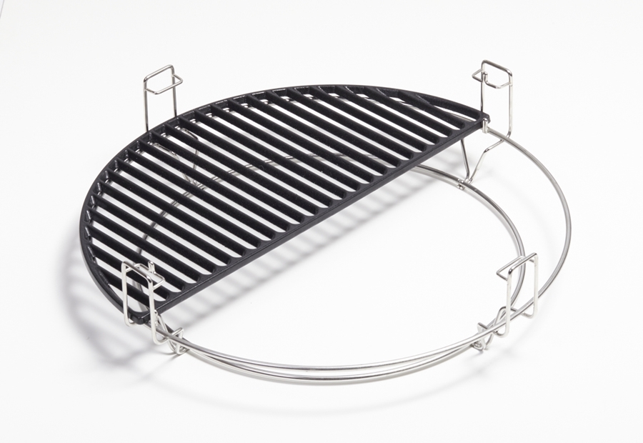 Kamado Joe Half Moon Cast Iron Cooking Grate - Big Joe ®  2