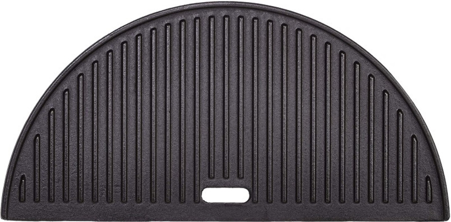 Kamado Joe Half Moon Cast Iron Reversible Griddle - Classic Joe ®  1