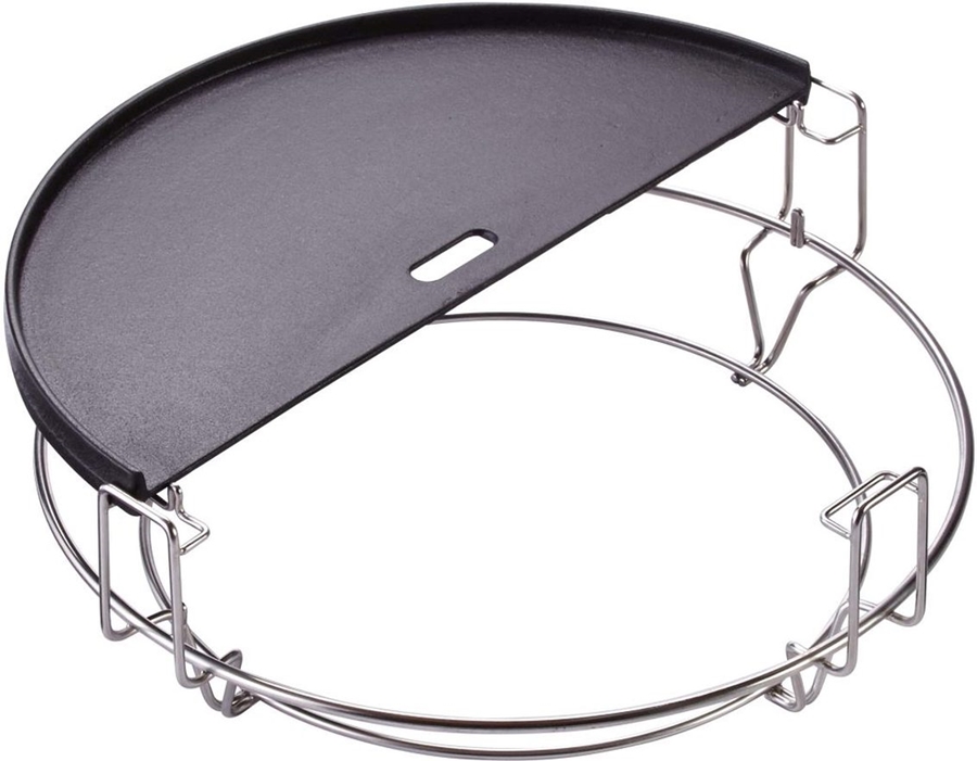 Kamado Joe Half Moon Cast Iron Reversible Griddle - Classic Joe ®  4