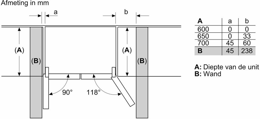 BOSCH KFN96VPEA Serie 4 French Door Koel-vriescombinatie 11