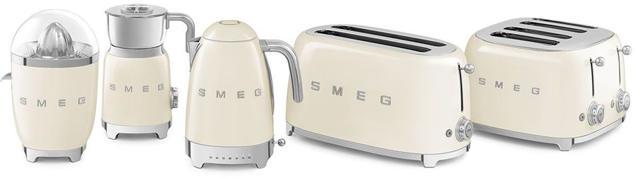 SMEG TSF02CREU 50's Style Broodrooster - Creme 5