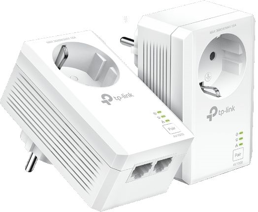 TP-Link AV1000 2-poorts Gigabit Passthrough Powerline Starterset 1