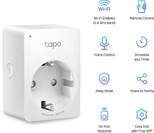 TP-Link Tapo P100 Smart Stopcontact (4-pack) 2