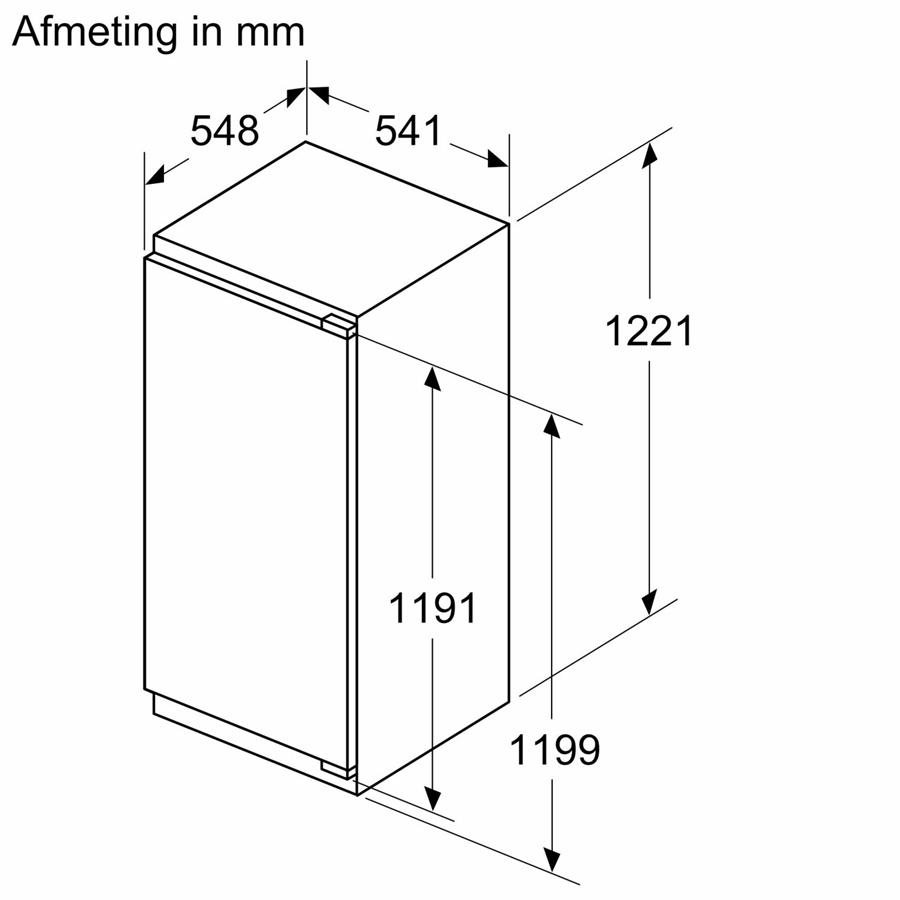 Siemens KI41RVFE0 iQ300 inbouw 1-deurskoelkast 11