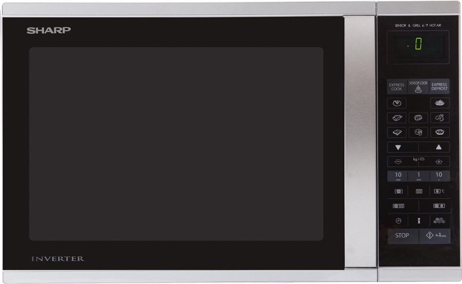 Sharp R971INW Combimagnetron - Inox / Zilver  1