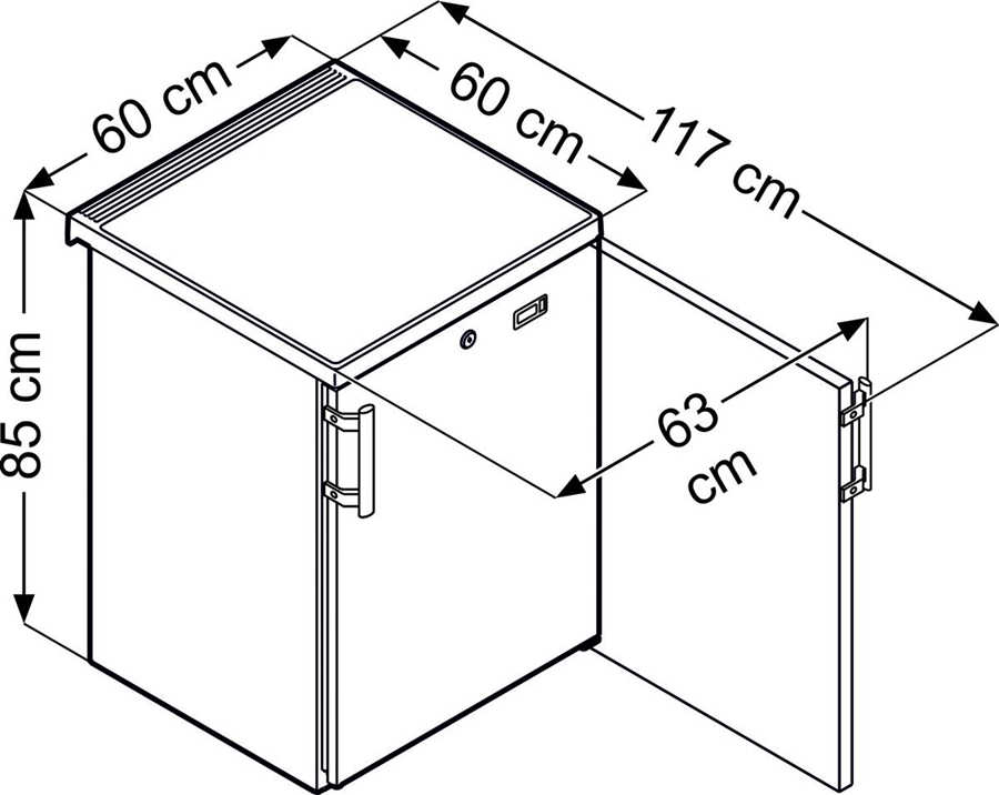Liebherr FKvesf 1805-20 onderbouw koelkast 5