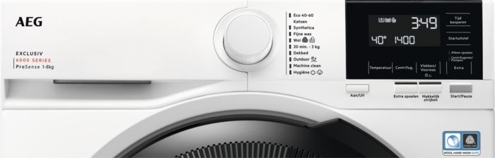 AEG LR6KOLN 6000 serie ProSense Wasmachine voorlader 8 kg 8