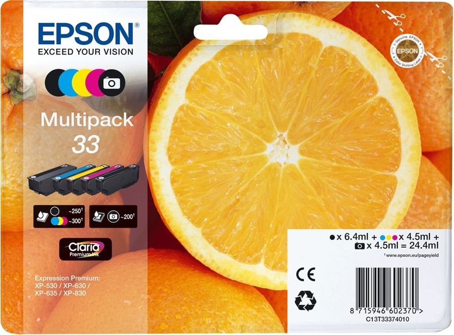 Epson C13T33374021 inkt multipack 33 1