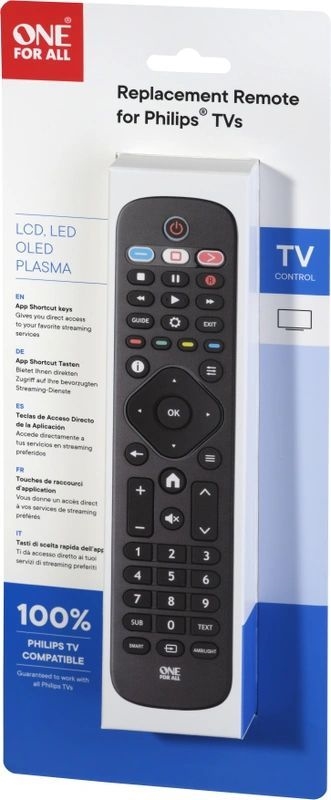 One for All vervangende afstandsbediening voor Philips TV 2