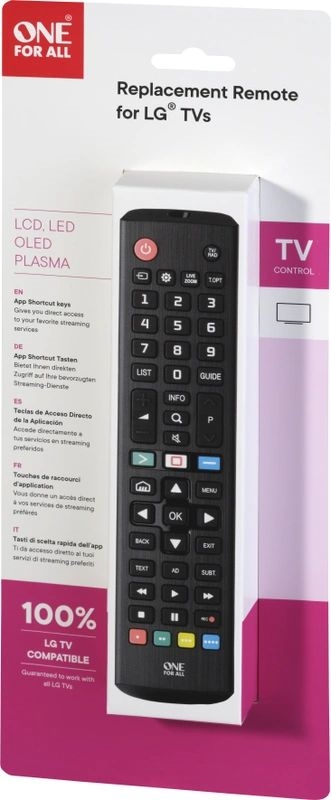 One for All vervangende afstandsbediening voor LG TV 4