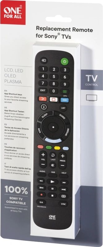 One for All vervangende afstandsbediening voor Sony TV 3