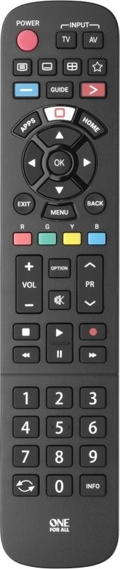 One for All vervangende afstandsbediening voor Panasonic TV 3