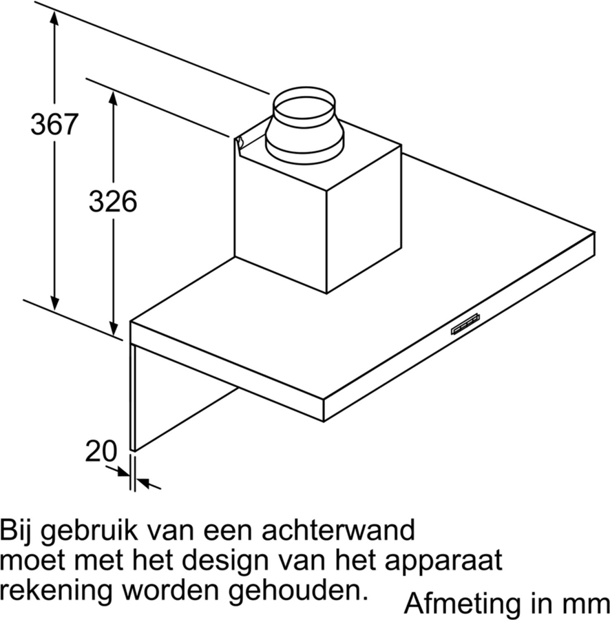 BOSCH DWB96BC50M Serie 2 EXCLUSIV Wandschouwkap 7