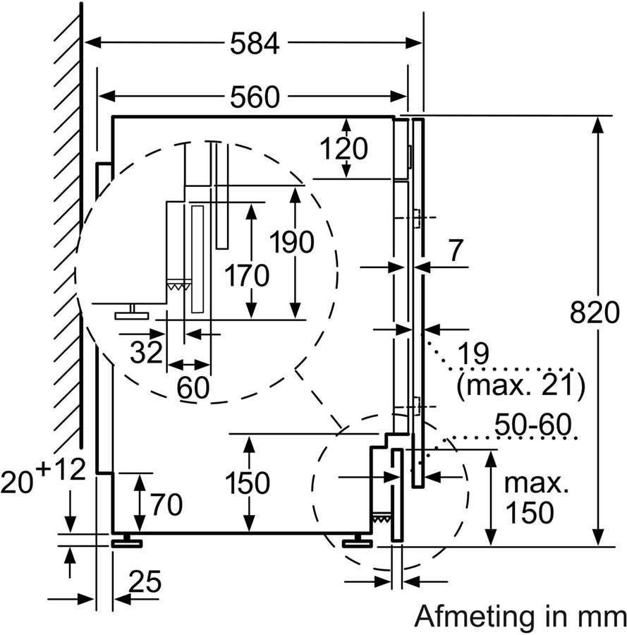 Siemens WK14D543EU iQ500 inbouw was-droogcombinatie 3