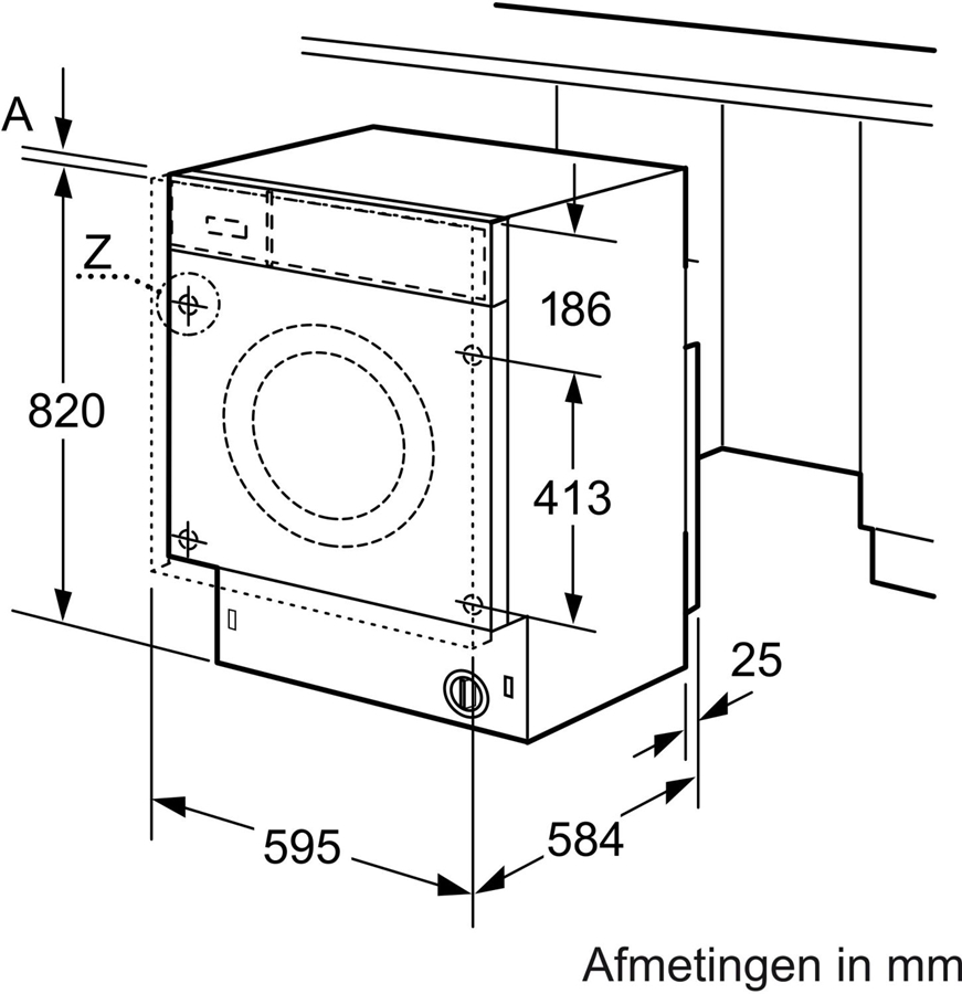 Siemens WK14D543EU iQ500 inbouw was-droogcombinatie 4