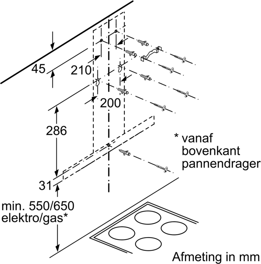 Siemens LC96BHM50M iQ300 extraKlasse Wandschouwkap 6