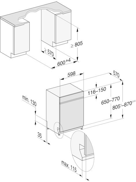 Miele G 5132 SCi brws inbouw vaatwasser 2