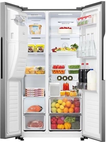 ETNA AKV578IRVS Amerikaanse koelkast 5