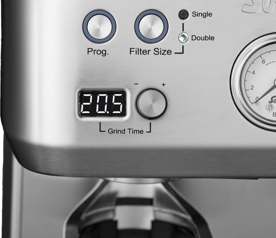 Solis 1019 Grind & Infuse Perfetta Pistonmachine - Espressomachine  - RVS 3