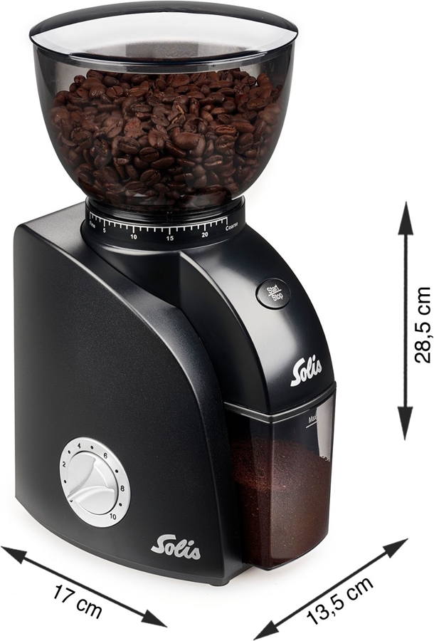 Solis 1662 Scala Zero Static Koffiemolen Elektrisch - Koffiemaler - Zwart 6