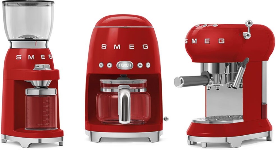 SMEG CGF11RDEU Koffiemolen 50's Style - Rood  6