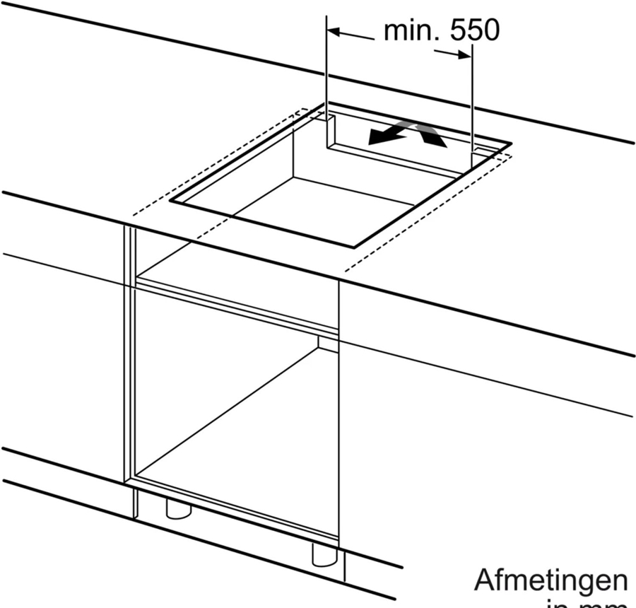 BOSCH PIE631HC1M Serie 6 EXCLUSIV Opbouw Inductiekookplaat  6