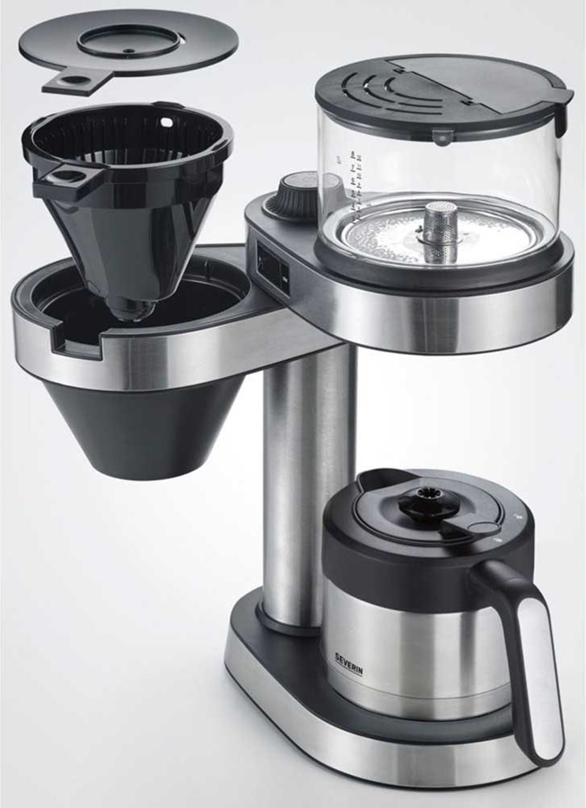 Severin KA 5763 Caprice Koffiemachie - Filterkoffie met Druppelsysteem - Zilver 8