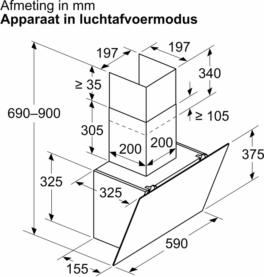 Siemens LC65KDK60 iQ100 wandschouwkap 2