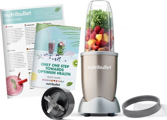 NutriBullet Pro Blender 900W 5-delig - Champagne 2