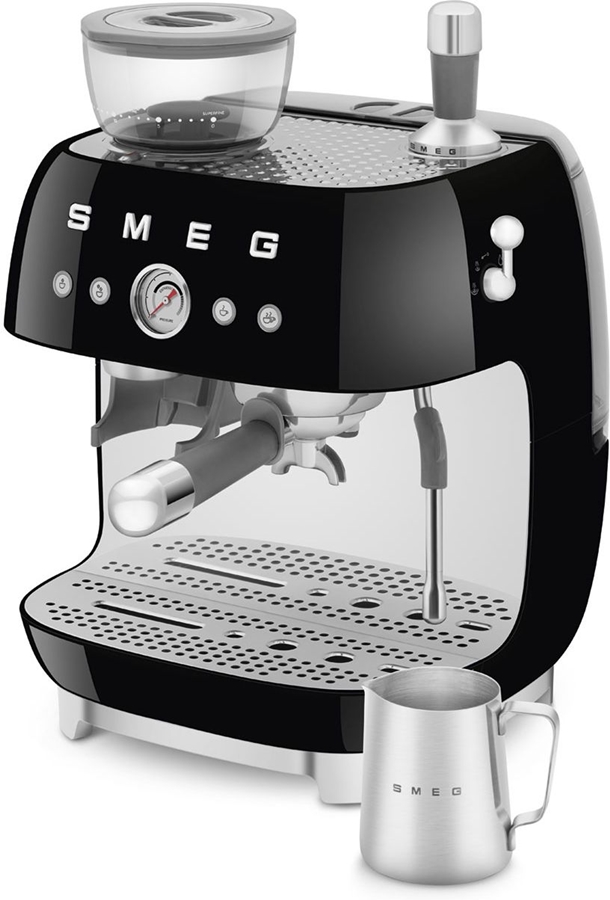 SMEG EGF03BLEU Jaren 50 stijl espressomachine met molen 10