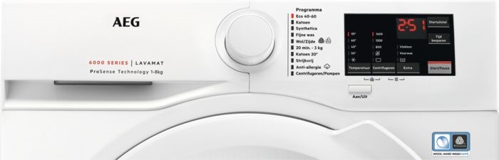 AEG LF628600 Serie 6000 ProSense Wasmachine 2