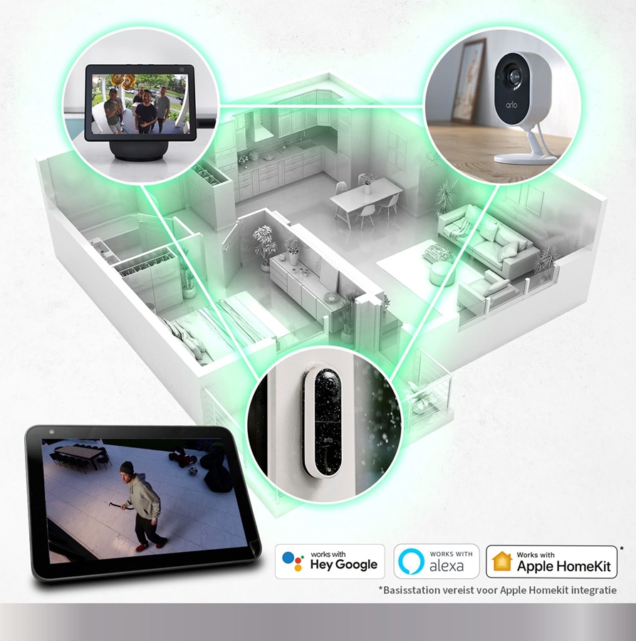 Arlo Pro 5 2K Spotlight Draadloze Beveiligingscamera set van 2 2