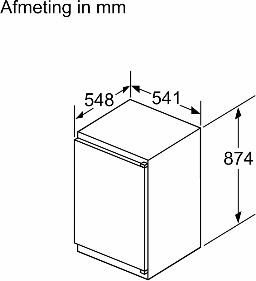 BOSCH KIR21NSE0 Serie 2 Inbouw Koelkast 2